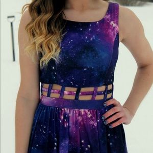 Forever 21 Galaxy Cutout Dress